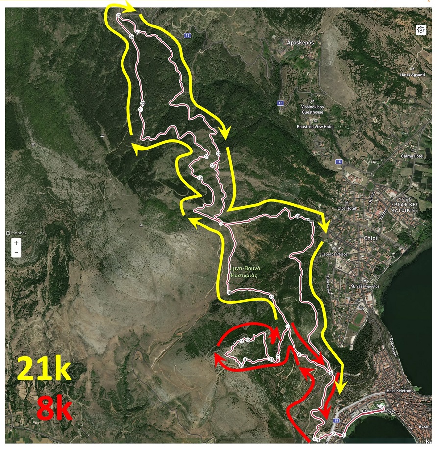 Kastoria Trail Running map